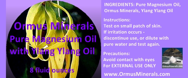 Ormus Minerals Magnesium Oil with Ylang Ylang Oil