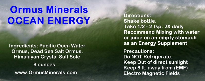 Ormus Minerals Ocean Energy